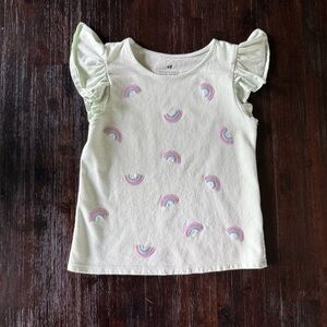 H&M Kids Light Green with Rainbow Accents